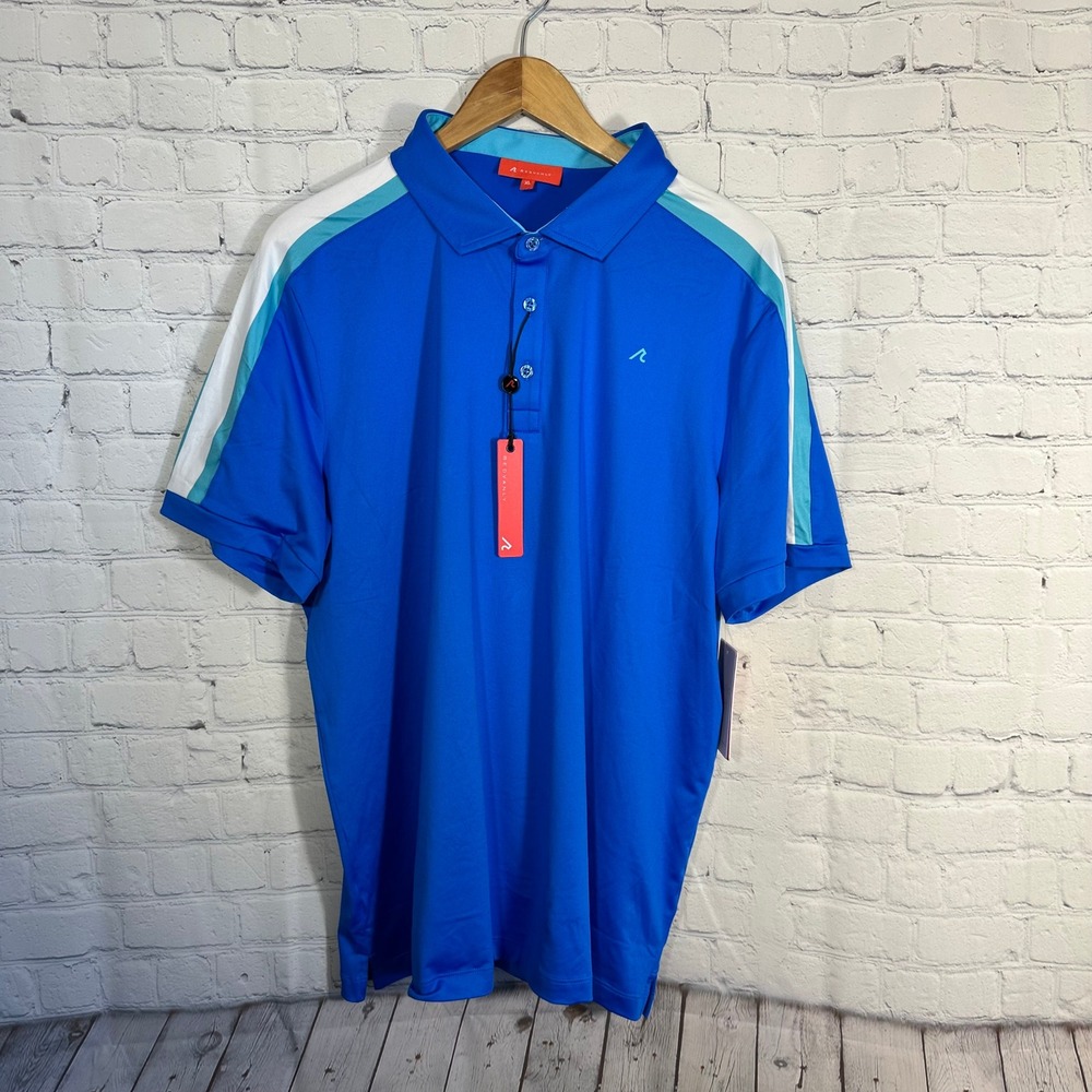 Redvanly Sevigne Polo Shirt Mens XL Marine Blue Golf Athletic PUREpoly‎ R2512